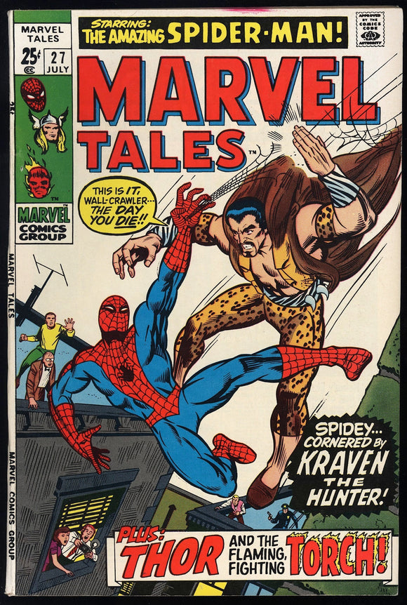 Marvel Tales #27 1970 (VF/VF+) Reprints ASM #34! Early Kraven Appearance!