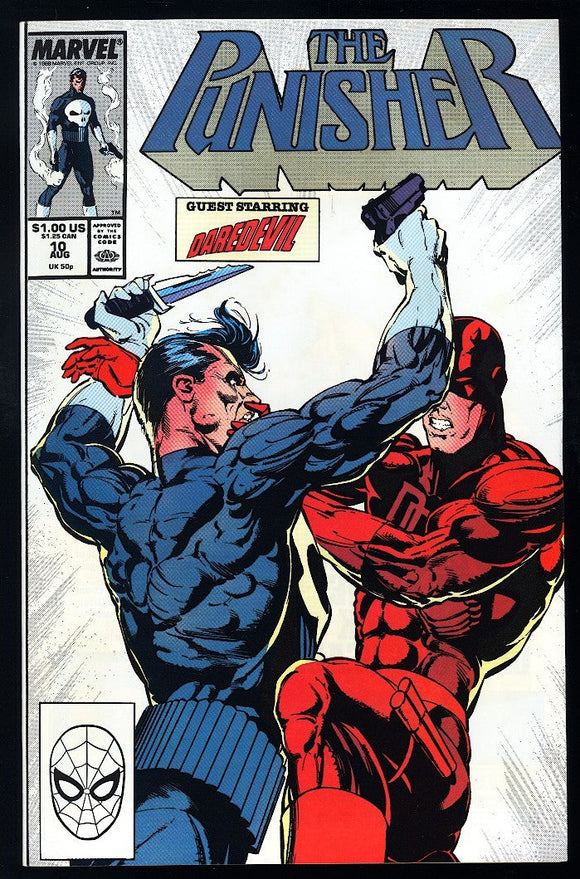 Punisher #10 Marvel 1988 (VF+) Daredevil Vs. The Punisher!