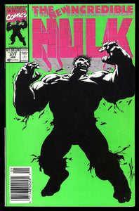 Incredible Hulk #377 Marvel 1990 (NM-) 1st App Professor Hulk NEWSSTAND!
