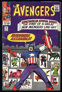 Avengers #16 Marvel 1965 (G/VG) New Avengers Line-Up Begins!