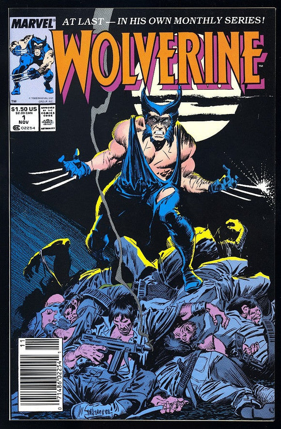 Wolverine #1 Marvel 1988 (NM) 1st App of Patch! NEWSSTAND!