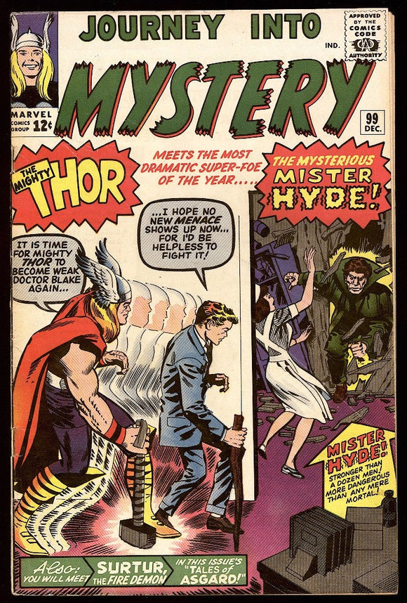 Journey Into Mystery #99 Marvel 1963 (VG) 1st Surtur & Mr. Hyde!