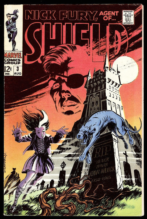 Nick Fury Agent of SHIELD #3 Marvel 1968 (FN) Classic Steranko Cover!
