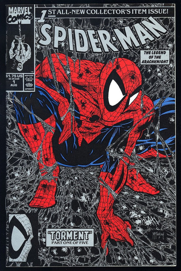Spider-Man #1 Marvel 1990 (NM) Todd McFarlane Silver Foil
