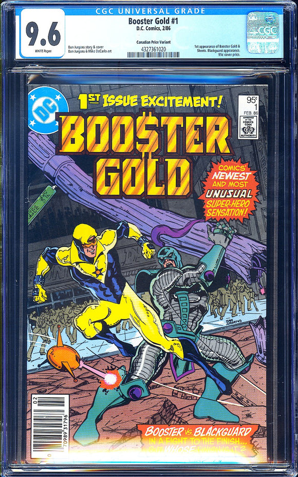 Booster Gold #1 CGC 9.6 (1986) 1st Appearance of Booster Gold! CPV!