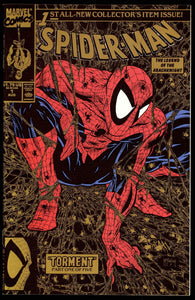 Spider-Man #1 Marvel 1990 (NM+) McFarlane Cover! Gold Foil