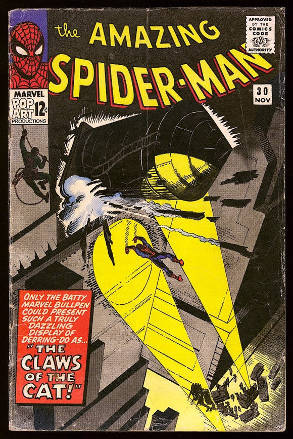 Amazing Spider-Man #30 Marvel 1965 (GD+) 1st App of the Cat Burglar!