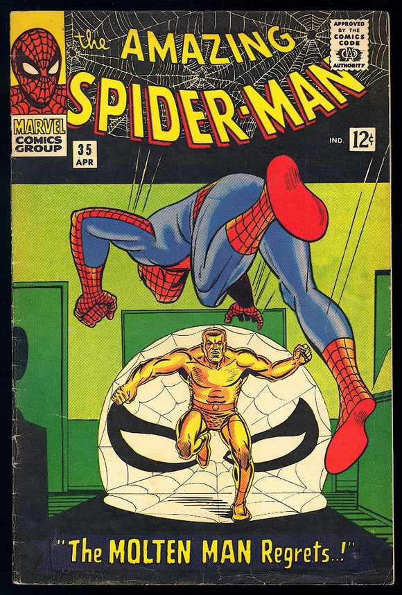 Amazing Spider-Man #35 Marvel 1966 (VG/FN) 2nd App of Molten Man!