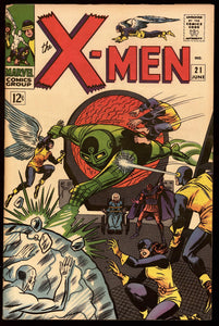 X-Men #21 Marvel 1966 (VG/FN) Luficer App! Cover Detached/Spine Split