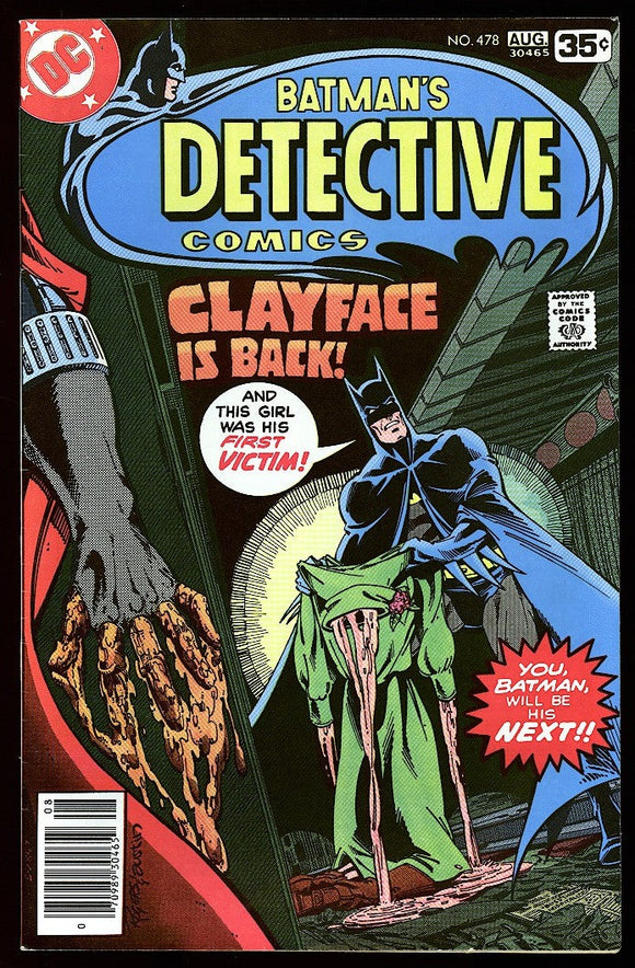 Detective Comics #478 DC 1978 (VF/NM) 1st Full App of Clayface!