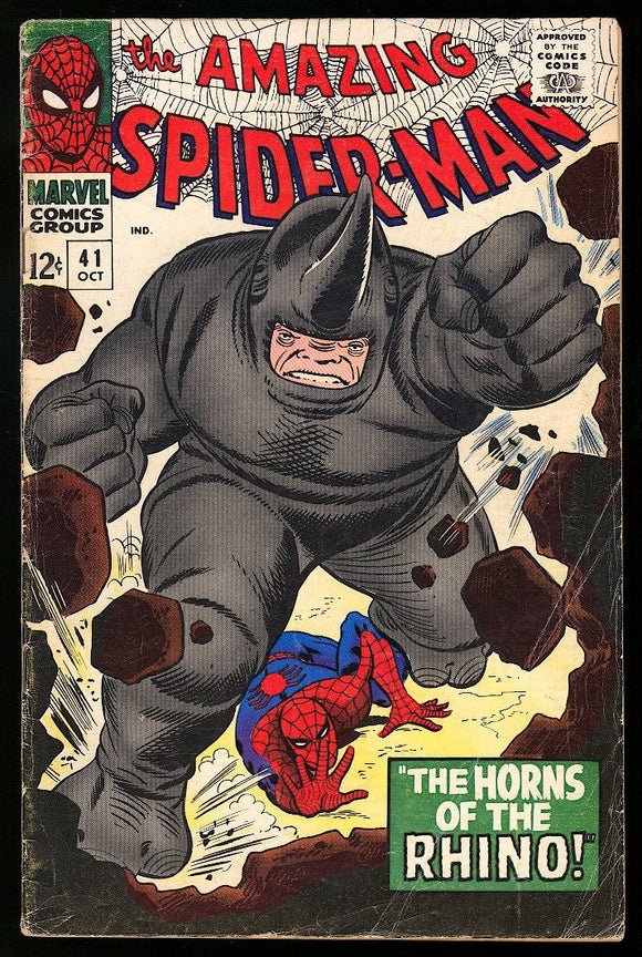 Amazing Spider-Man #41 Marvel 1966 (G/VG) 1st App of Rhino!