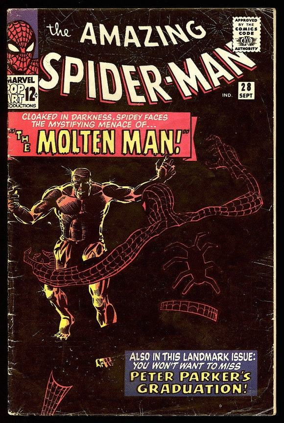 Amazing Spider-Man #28 Marvel 1965 (VG) 1st App of Molten Man!
