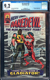 Daredevil #18 CGC 9.2 (1966) Origin & 1st Appearance of Gladiator!