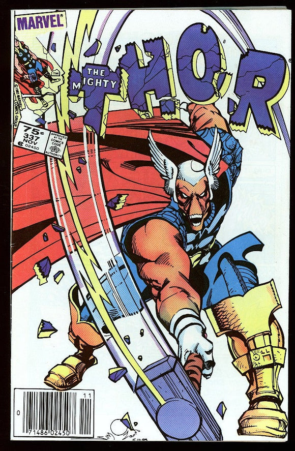 Thor #337 Marvel 1983 (VF-) 1st Beta Ray Bill! Canadian Price Variant!