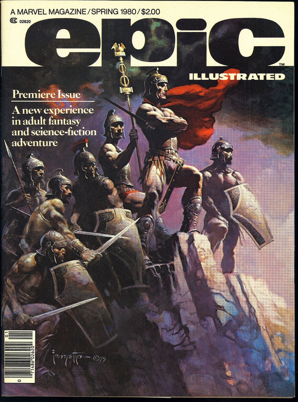 Epic Illustrated Magazine #1 Marvel 1980 (VF/NM) 1st Issue! Frazetta Cvr!