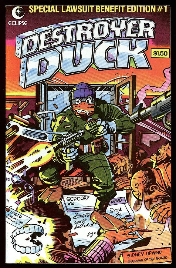 Destroyer Duck #1 Eclipse 1982 (VF-) 1st App of Groo the Wanderer!