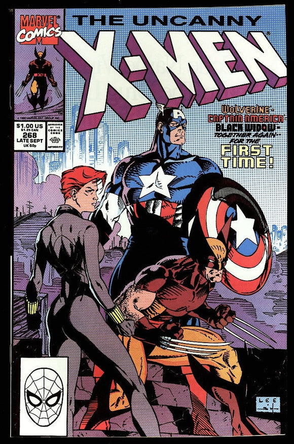 Uncanny X-Men #268 Marvel 1990 (NM) New Team-up! Jim Lee!