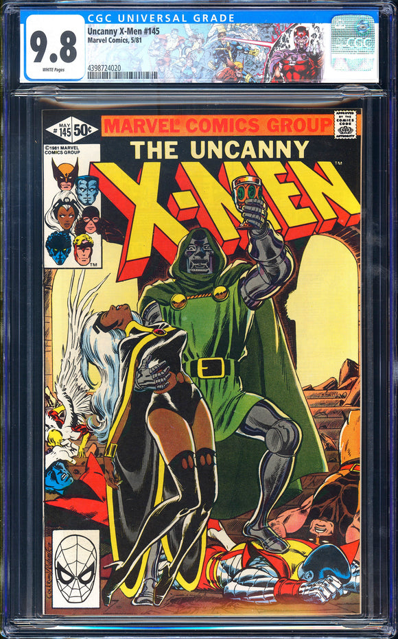 Uncanny X-Men #145 CGC 9.8 (1981) Classic Doctor Doom Cover!