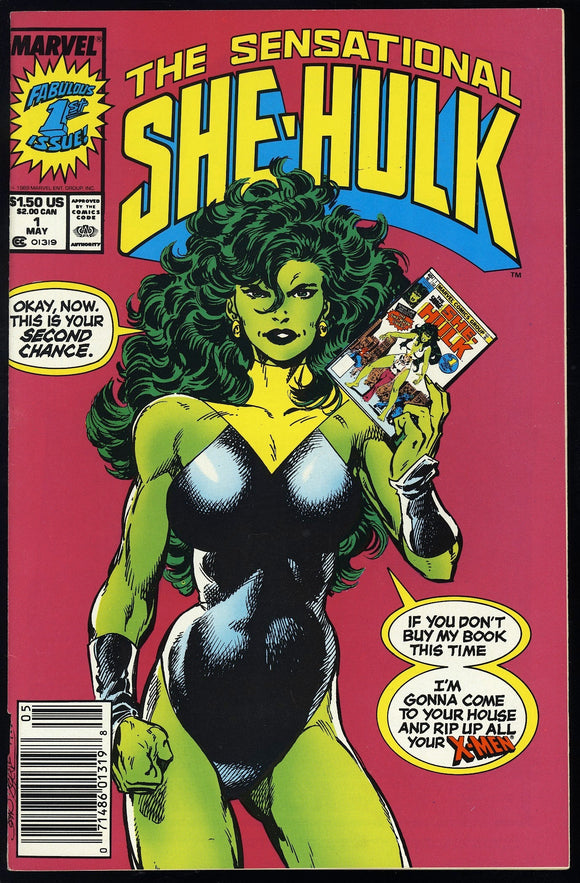 Sensational She-Hulk #1 Marvel 1989 (NM-) NEWSSTAND! John Byrne!