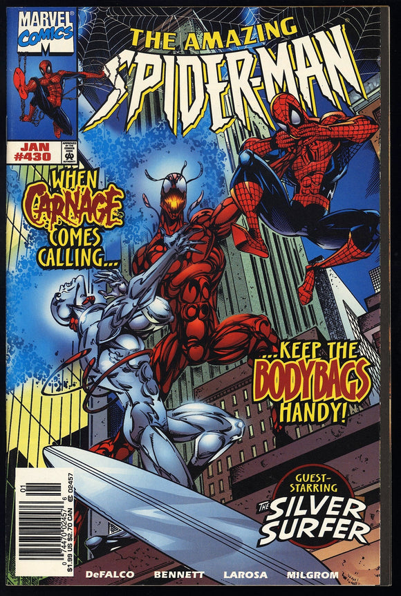 Amazing Spider-Man #430 1998 (VF/NM) 1st Cosmic Carnage! NEWSSTAND!