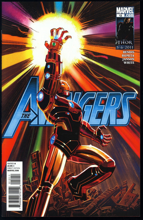 Avengers #12 Marvel 2011 (NM-) Iron Man Wields Infinity Gauntlet!