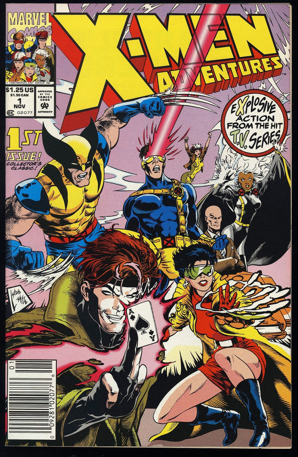 X-Men Adventures #1 Marvel 1992 (VF/NM) 1st Morph! NEWSSTAND!