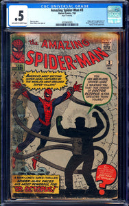 Amazing Spider-Man #3 CGC 0.5 (1963) 1st Doctor Octopus! Page 12 Missing
