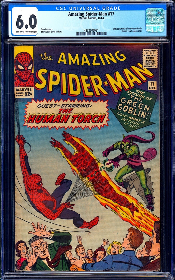 Amazing Spider-Man #17 CGC 6.0 (1964) 2nd App of the Green Goblin!