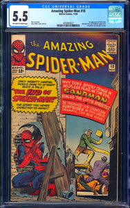 Amazing Spider-Man #18 CGC 5.5 (1964) 1st App of Ned Leeds!