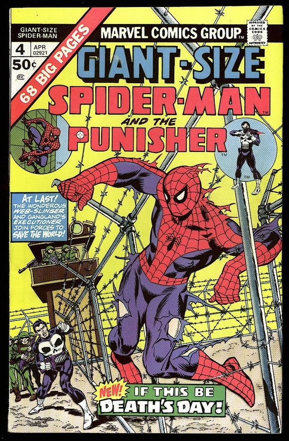 Giant Size Spider-Man #4 Marvel 1975 (FN/VF) 3rd App of the Punisher!