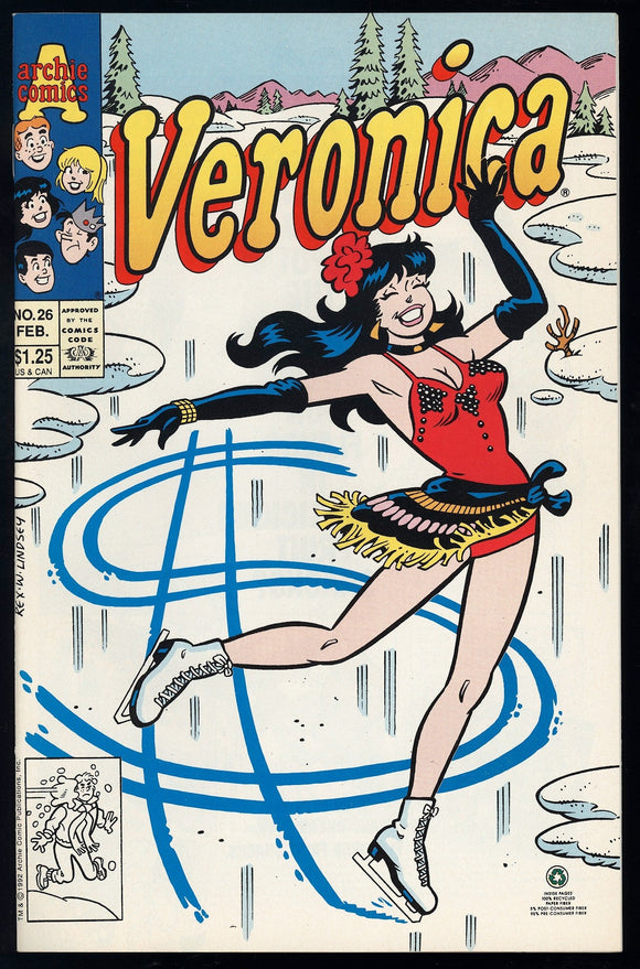 Veronica #26 Archie Comics 1993 (NM) G.G.A Pin-Up Cover!