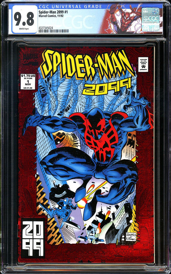 Spider-Man 2099 #1 CGC 9.8 (1992) Origin of Miguel O'Hara! Red