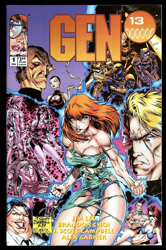 Gen 13 #1 Image 1994 (NM) 1st Series! J. Scott Campbell Cover!