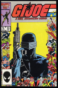 G.I. Joe A Ream American Hero #53 1986 (NM) Snake-Eyes 25th Cover!