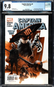 Captain America #6 CGC 9.8 (2005) 1st Full App of the Winter Soldier!