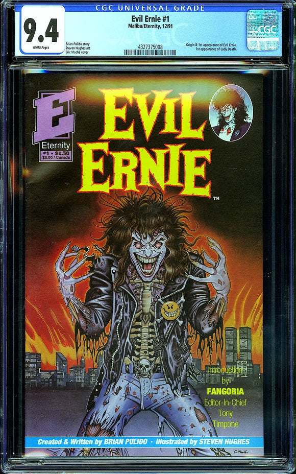Evil Ernie #1 CGC 9.4 (1991) Origin & 1st Appearance of Evil Ernie!
