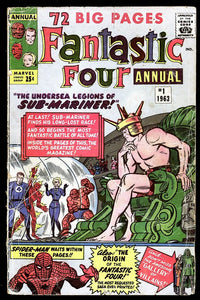 Fantastic Four Annual #1 Marvel 1963 (Poor) Missing Back Cover
