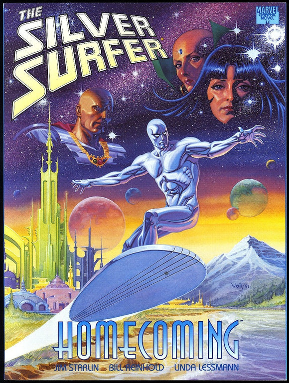 Silver Surfer Homecoming #1 Marvel 1991 (NM) Jim Starlin! 1st Print!