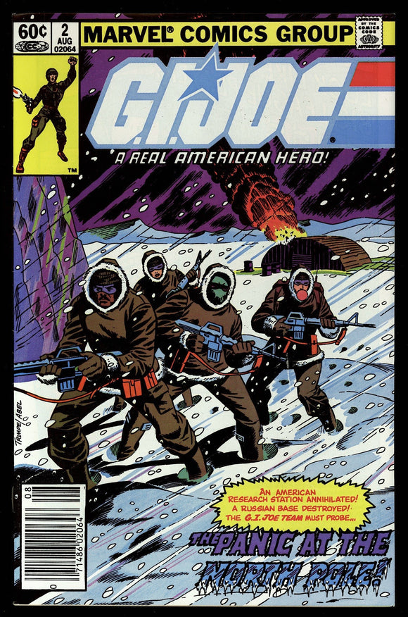 G.I. Joe #2 Marvel 1982 (NM-) 1st App of Kwinn! NEWSSTAND! 1st Printing