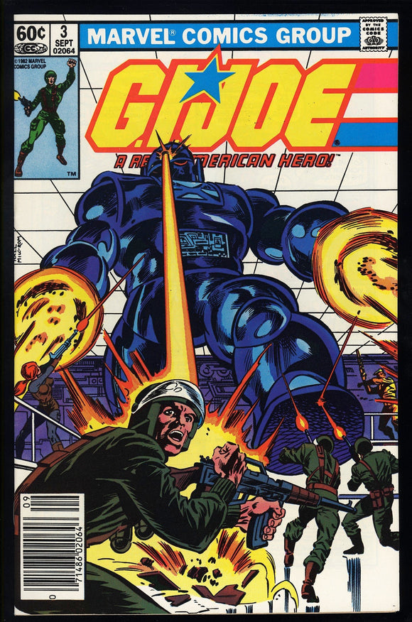 G.I. Joe A Real American Hero #3 Marvel 1982 (NM) NEWSSTAND! 1st Print!