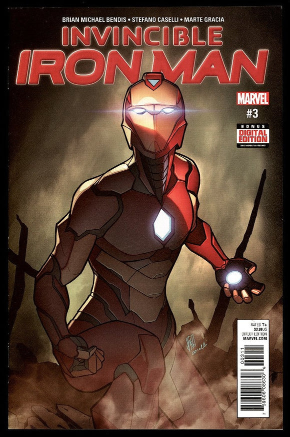 Invincible Iron Man #3 Marvel 2017 (NM+) Riri Williams Becomes Iron Man!