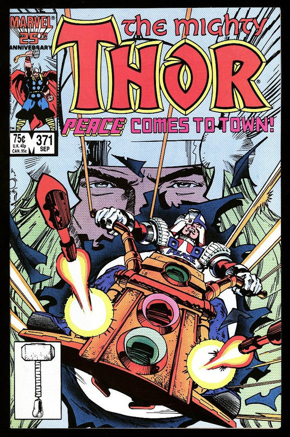 Thor #371 Marvel 1986 (NM-) 1st Mention of the TVA! 1st Justice Peace!
