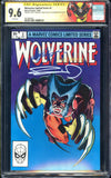 Wolverine #1-4 CGC SS (1982) Signed 3x Claremont! Miller! Rubinstein!