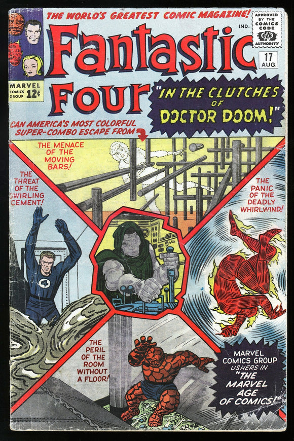 Fantastic Four #17 Marvel 1963 (G/VG) Doctor Doom Appearance!