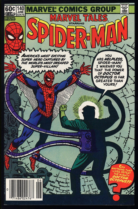 Marvel Tales #140 1982 (VF+) Amazing Spider-Man #3 Reprint! NEWSSTAND!