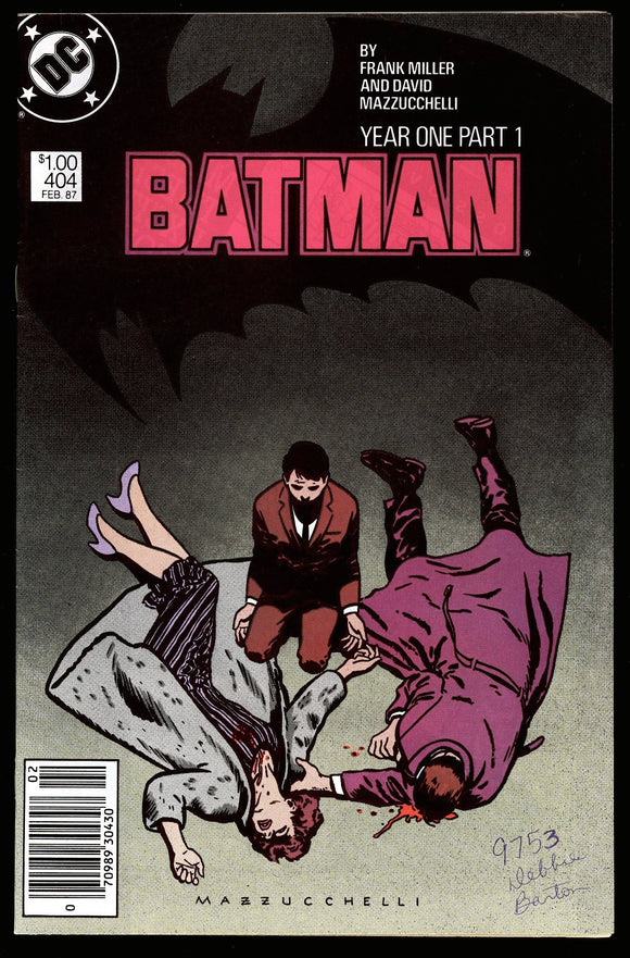 Batman #404 Year One Part 1 DC 1987 (VF+) Canadian Price Variant!