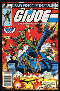 G.I. Joe #1 Marvel 1982 (NM-) 1st Appearance of Snake Eyes! NEWSSTAND!