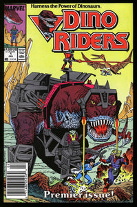 Dino Riders #1 - #3 Marvel 1989 (NM) Canadian Price Variant Set!