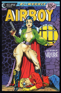 Airboy #5 Eclipse Comics 1986 (NM+) Classic Dave Stevens Cover!