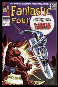 Fantastic Four #55 Marvel 1966 (FN) Iconic Silver Surfer Cover!